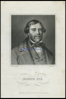 Eugne Sue, Französischer Schriftsteller, Stahlstich Von B.I. Um 1840 - Lithografieën