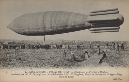 LE BALLON DIRIGEABLE VILLE DE PARIS CPA BON ETAT - Dirigeables