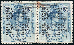 Madrid - Perforado - Edi O 274 Pareja - "BERP" (Banco) - Used Stamps