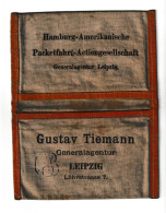 Pochette Toile  - Gustav TIEMANN Generalagentur LEIPZIG  - Transport Hambourg - Amérique ? ( B374) - Andere & Zonder Classificatie