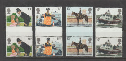 Great Britain 1979 150-th Anniversary Metropolitian Police  HORSE Gutterpairs MNH ** - Chevaux