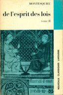 De L'esprit Des Lois Tome II (1969) De Charles De Montesquieu - Psychology/Philosophy