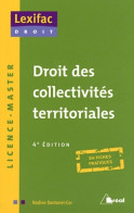 Droit Des Collectivités Territoriales (2011) De Nadine Dantonel-Cor - Droit