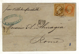 Timbres Valeur 10c Et 40c Oblitération 10/12/1867 - 1849-1876: Période Classique