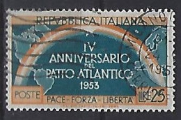 Italy 1953  4 Jahre NATO (o) Mi.896 - 1946-60: Used