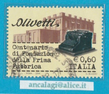 USATI ITALIA 2008 - Ref.1082 "OLIVETTI" 1 Val. - - 2001-10: Usati