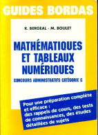 Mathématiques Et Tableaux Numériques (1991) De R Bergeal - 18+ Jaar