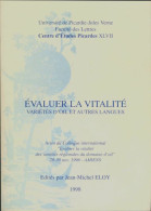 Évaluer La Vitalité  (1998) De Jean-Michel Eloy - Non Classés