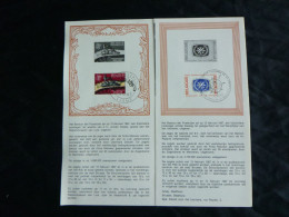 BELG.1967 1406 & 1407 FDC/Folder NL ( Kortrijk )  : " Musée D'armes/wapenmuseum & Wereldjaar Toerisme" - 1961-1970