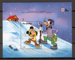 Disney Gambia 1991 Mickey, Goofy MS MNH - Disney