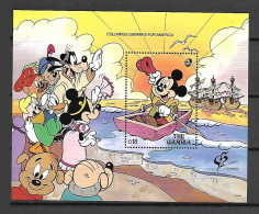 Disney Gambia 1992 Columbus Embarks For America MS MNH - Disney