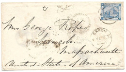 (C04) COVER WITH 1P. STAMP - ESNEH => USA 1891 - 1866-1914 Khedivate Of Egypt