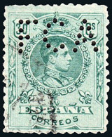 Madrid - Perforado - Edi O 275 - "FCA" (FFCC Andaluces) - Oblitérés