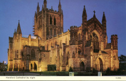 CPSM - HEREFORD - CATHEDRAL BY NIGHT - Herefordshire