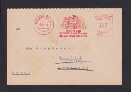 1941 - Freistempel Bayreuth "..Stadt Richard Wagners..." - Karte - Music