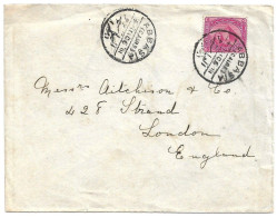 (C04) COVER WITH 5M. STAMP - ABBASIA / (CAIRE) => UK 1906 - 1866-1914 Khedivato De Egipto