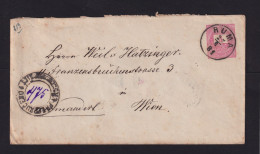 1881 - 5 Kr. Ganzsache Mit 2x 5 Kr. Zufrankiert Als Einschreiben Ab RUMA Nach Wien - Lettres & Documents