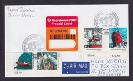 2003 - Luftpost-Einschreibbrief Ab Davis Nach Köln  - Altri & Non Classificati