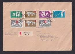 1951 - Pro Patria Auf Einschreibbrief Ab Liestal Nach Stuttgart - Storia Postale