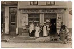 Devanture Epicerie Centrale. Carte Photo Animée - Villeurbanne