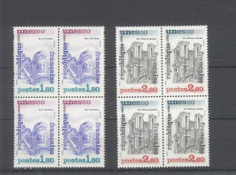 TIMBRE DE SERVICE - Unesco  - 2 Blocs De 4 Timbres - Yvert 71-72 - Neuf Sans Trace De Charnière - Nuovi