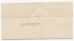 Naamstempel Sliedrecht 1858 - Cartas & Documentos