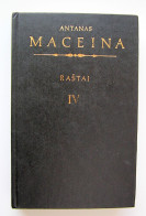 Lithuanian Book / Raštai (IV Tomas) By Maceina 1994 - Cultural
