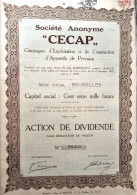 S.A. "CECAP" Cie D'exploitation De Construction D'appareils De Précision - 1925 -Bruxelles - Other & Unclassified