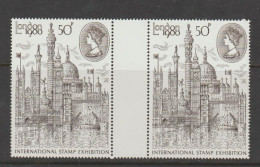 Great Britain 1980 London 1980 International Stamp Exhibition Gutterpair MNH ** - Philatelic Exhibitions