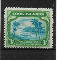 COOK ISLANDS 1945 3s SG145 MOUNTED MINT Cat £50 - Islas Cook