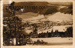 SAINTE-CROIX. Cpsm Sépia Vernis  - (vue Panoramique) . (scans Recto-verso) - Sainte-Croix 