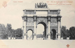 CPA. [75] > TOUT PARIS > N°109  Arc De Triomphe Du Carroussel Perspective Des Tuileries (1er Arrt.) Coll. F. Fleury -TBE - Arrondissement: 01