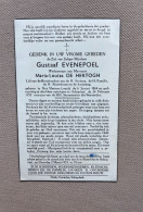 EVENEPOEL Gustaaf °SINT-MARTENS-LENNIK 1864 +SCHEPDAAL 1953 - Décès