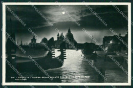 Venezia Città Chiaro Di Luna Gondole Foto Cartolina KB3866 - Venezia