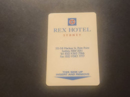 U.S.A- REX HOTEL-SYDNEY-(1051)(?)GOOD CARD - Cartes D'hotel