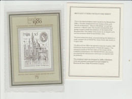 Great Britain 1980 London 1980 International Stamp Exhibition M/S In Folder MNH ** - Ongebruikt