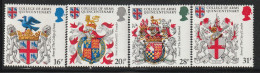 GRANDE BRETAGNE - N°1113/6 ** (1984) Héraldique - Unused Stamps