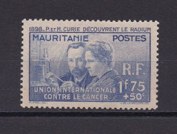 MAURITANIE 1938 TIMBRE N°72 NEUF AVEC CHARNIERE PIERRE ET MARIE CURIE - Unused Stamps