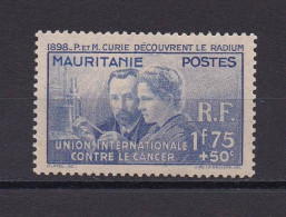 MAURITANIE 1938 TIMBRE N°72 NEUF AVEC CHARNIERE PIERRE ET MARIE CURIE - Neufs