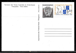 C447 - T.A.A.F - ENTIER NEUFN° 2 CP - Interi Postali