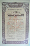 Rzeczpospolita Polska - Obligation De L'emprunt De Conversion .5% - 120zl (1926) - Other & Unclassified