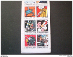 STAMPS FRANCE-FRANCIA CARNETS 1988 Communications - Comics - Bekende Personen