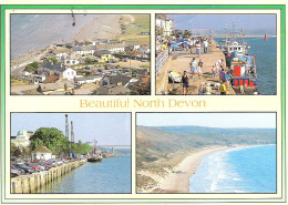 SCENES FROM NORTH DEVON, ENGLAND. USED POSTCARD Mm9 - Altri & Non Classificati