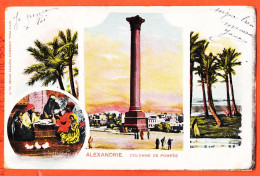 00501 / ⭐ ALEXANDRIE Egypte ◉ 3 Vues Colonne POMPEE 1903 à DARGENT Rue Boeuf St Paterne Orleans ◉ Litho Carlo MIELI 18 - Alexandrië