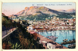 00821 ● Monaco MONTE-CARLO Palais Du Prince La CONDAMINE Port 07.04.1915 - Litho Color HELIA MOUILLOT GILETTA 865 - Panoramische Zichten, Meerdere Zichten