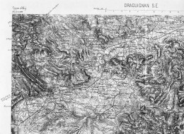 00648 ● DRAGUIGNAN (83) ROQUEBRUNE Ste MAXIME GONFARON Sud Est Type 1889 Révisé 1898 N° 236 Gravé PIERRON HACQ LEPAGE - Topographical Maps