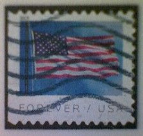 United States, Scott #5345, Used(o) Booklet, 2019, Flag Definitive, (55¢) - Used Stamps