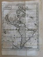 Carte Géographique, America 1760, Sorti Do Livre Géographie Universelle. 20x14 - Geographical Maps