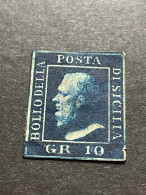 SICILIA -1859 -10 GRANA  - SENZA GOMMA - - Sicilië