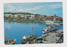 Greece RHODES-Ρόδος View Of The Port, Boats, Buildings, Vintage Photo Postcard RPPc AK (1242) - Greece